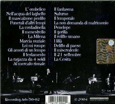 Donne, Gorilla, Fantasmi e Lillà. Omaggio italiano a Georges Brassens - CD Audio di Nanni Svampa - 2