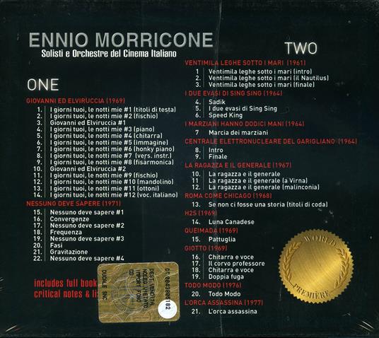 Rare & Unreleased Soundtracks (Colonna sonora) - CD Audio di Ennio Morricone - 2