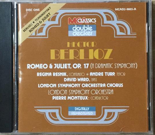 Romeo e Giulietta (1893) (fantasia ouverture) - CD Audio di Hector Berlioz