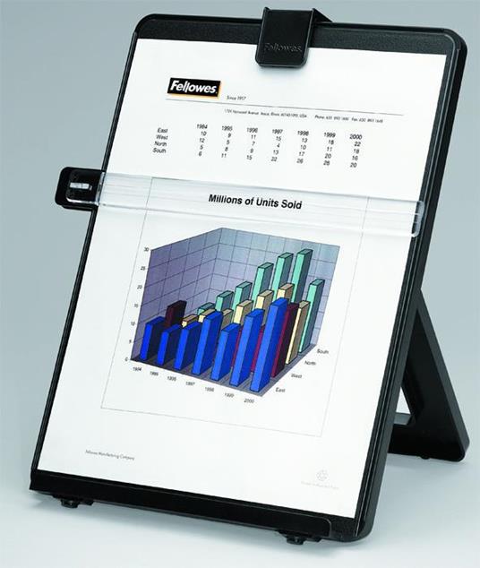Fellowes 21106 porta documenti Plastica Nero