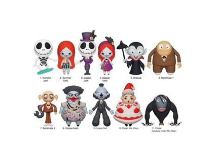 Nightmare Before Natale Ciondolo 3d Pvc Bag Clips Series 7 Con Figure Int.