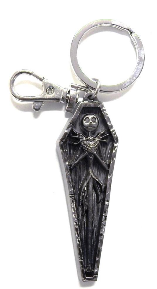 Portachiavi Nightmare Before Christmas. Jack In Coffin Pewter