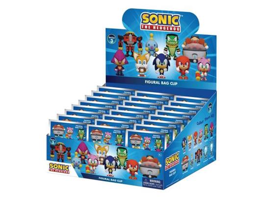 Sonic - The Hedgehog 3d Pvc Bag Clips Series 3 Con Figure Int.