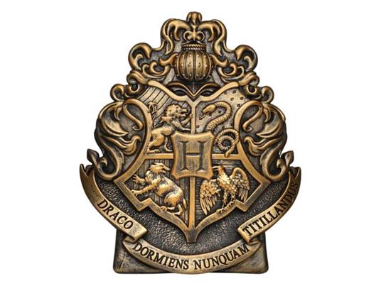 Harry Potter Salvadanaio Hogwarts Crest Con Figure Int.