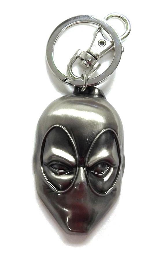 Portachiavi Deadpool. Head Pewter