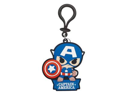 Marvel Soft Touch Pvc Bag Clip Captain America Con Figure Int.