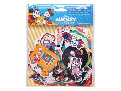 Disney Adesivi Set 100-pack Mickey & Minnie Con Figure Int.