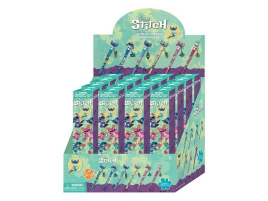 Stitch The Movie Stitch 3d Head Topper Spinning Pen Con Figure Int.