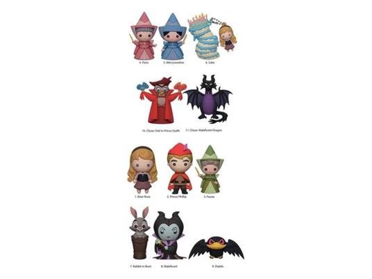 Disney Pvc Bag Clips La Bella Addormentata 65th Anniversary Series 1 Con Figure Int.