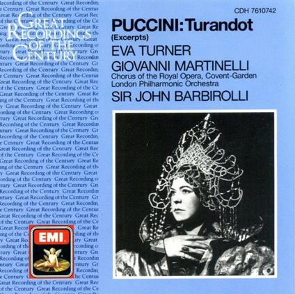 Turandot (Selezione) - CD Audio di Giacomo Puccini