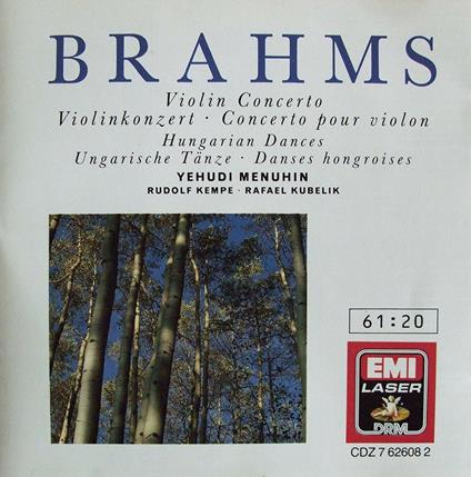 Violin Concerto, Hungarian Dances - CD Audio di Johannes Brahms