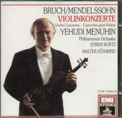 Violin Concertos - CD Audio di Yehudi Menuhin