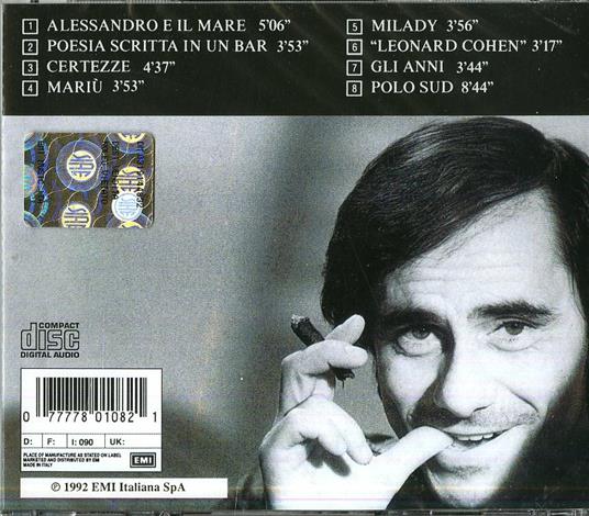 Milady - CD Audio di Roberto Vecchioni - 2