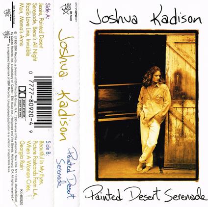 Paited desert serenade (Musicassetta) - Musicassetta di Joshua Kadison