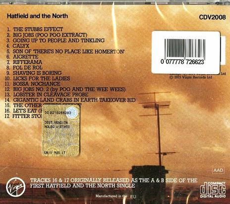 Hatfield and the North - CD Audio di Hatfield and the North - 2