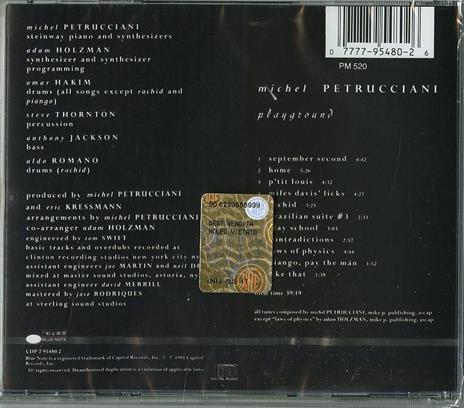 Playground - CD Audio di Michel Petrucciani - 2