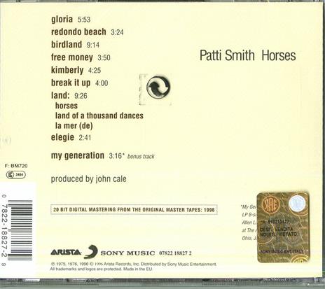 Horses - CD Audio di Patti Smith - 2