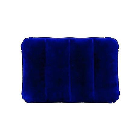 Cuscino Floccato Blu Gonfiabile da Campeggio Camping Cm 43X28X9 Intex 68672