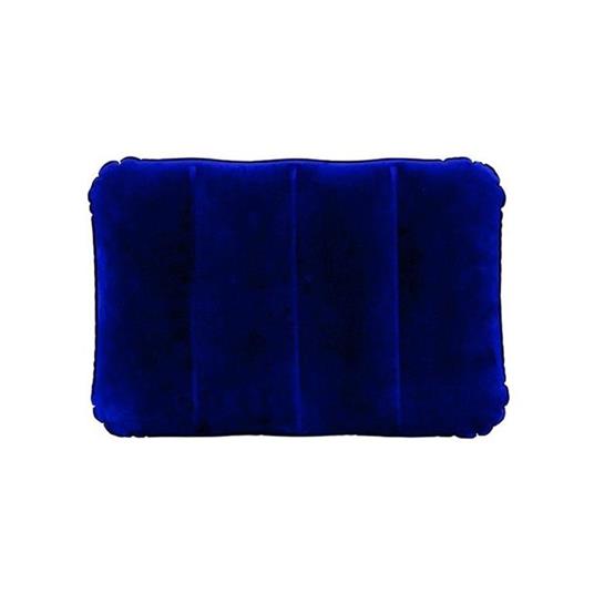 Cuscino Floccato Blu Gonfiabile da Campeggio Camping Cm 43X28X9 Intex 68672 - 57