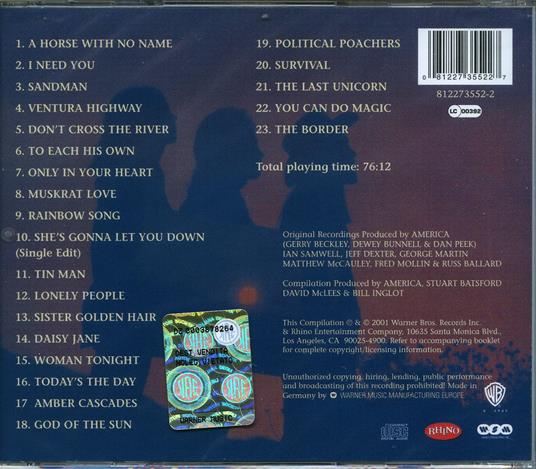 The Definitive America - CD Audio di America - 2