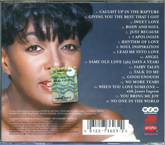 Sweet Love: The Very Best of - CD Audio di Anita Baker - 2