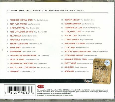 Atlantic R&B vol.3: 1955-1957 - CD Audio - 2