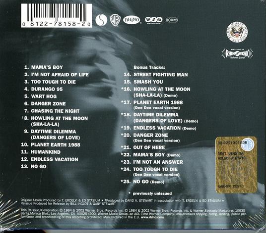 Too Tough to Die - CD Audio di Ramones - 2