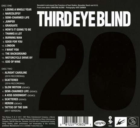 Third Eye Blind (20th Anniversary Edition) - CD Audio di Third Eye Blind - 2