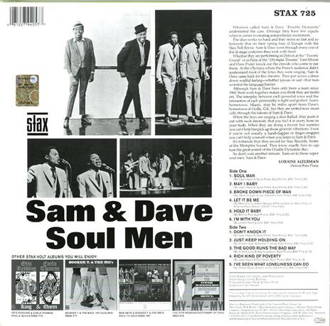 Soul Men (Mono Edition) - Vinile LP di Sam & Dave - 2