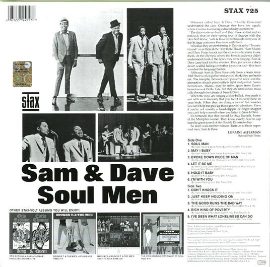 Soul Men (Mono Edition) - Vinile LP di Sam & Dave - 2
