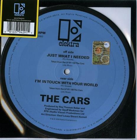 Just What I Needed - Vinile 7'' di Cars - 2