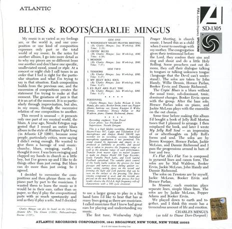 Blues & Roots (Mono Version) - Vinile LP di Charles Mingus - 2