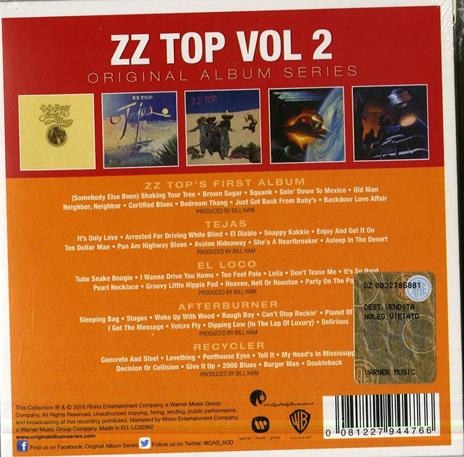 Original Album Series vol.2 - CD Audio di ZZ Top - 2