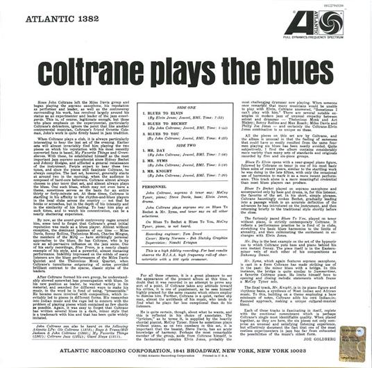 Coltrane Plays the Blues (Mono Remastered) - Vinile LP di John Coltrane - 2