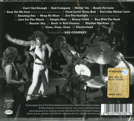 Rock 'n' Roll Fantasy. The Very Best of Bad Company - CD Audio di Bad Company - 2