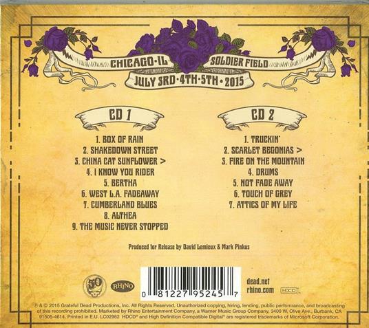 Fare Thee Well - CD Audio di Grateful Dead - 2