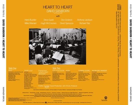 Heart to Heart - CD Audio di David Sanborn - 2