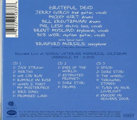 Wake Up to Find Out. Nassau Coliseum, Uniondale NY  29-03-1990  - CD Audio di Grateful Dead - 2