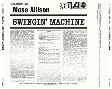 Swingin' Machine (Japan 24 Bit) - CD Audio di Mose Allison - 2
