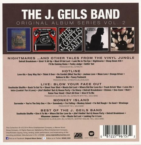 Original Album Series vol.2 - CD Audio di J. Geils Band - 2