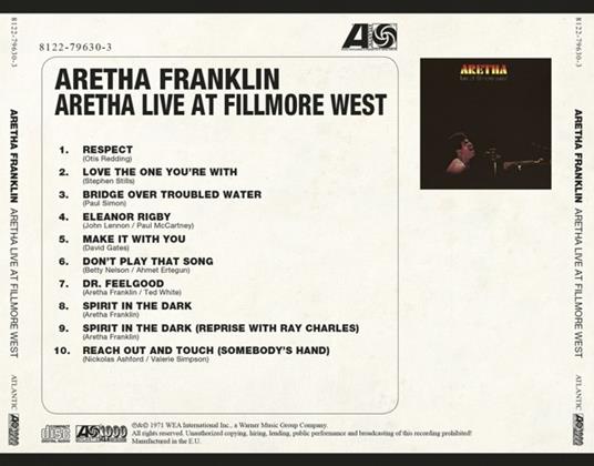 Aretha Live at Fillmore West (Japan Atlantic) - CD Audio di Aretha Franklin - 2