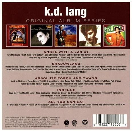 Original Album Series - CD Audio di K. D. Lang - 2