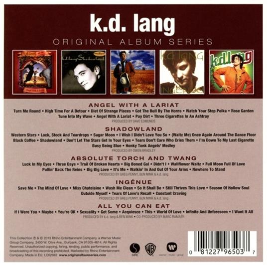 Original Album Series - CD Audio di K. D. Lang - 2