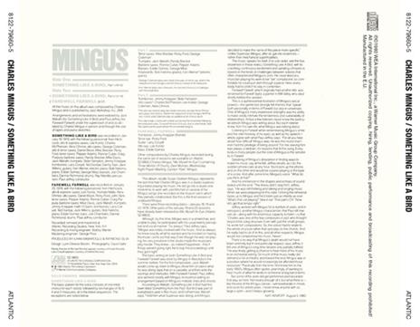 Something Like a Bird - CD Audio di Charles Mingus - 2