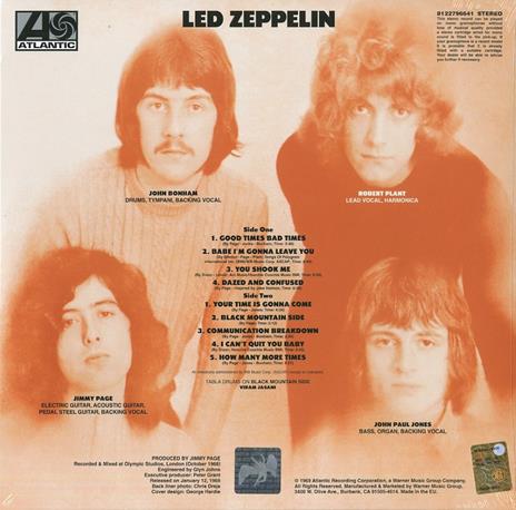 Led Zeppelin I (180 gr. Remastered Edition) - Vinile LP di Led Zeppelin - 2