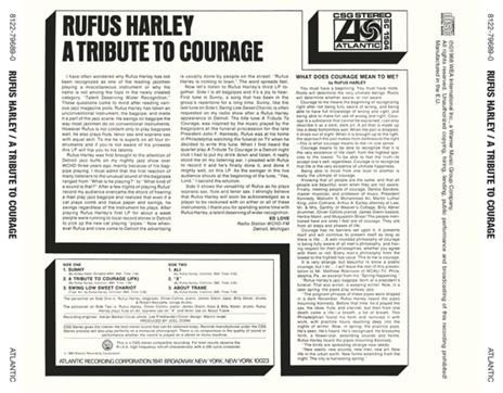 A Tribute to Courage (Japan 24 Bit) - CD Audio di Rufus Harley - 2
