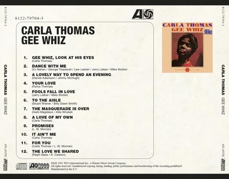 Gee Whiz (Japan Atlantic) - CD Audio di Carla Thomas - 2