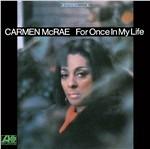 For Once in My Life - CD Audio di Carmen McRae