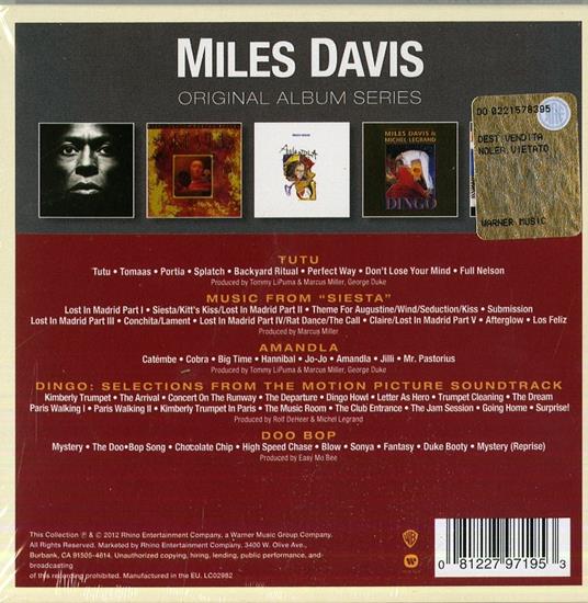 Original Album Series - CD Audio di Miles Davis - 2