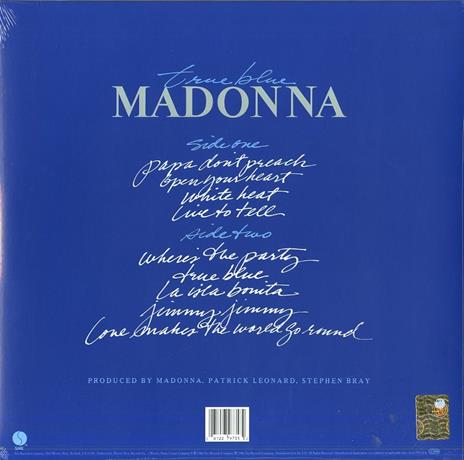 True Blue - Vinile LP di Madonna - 2